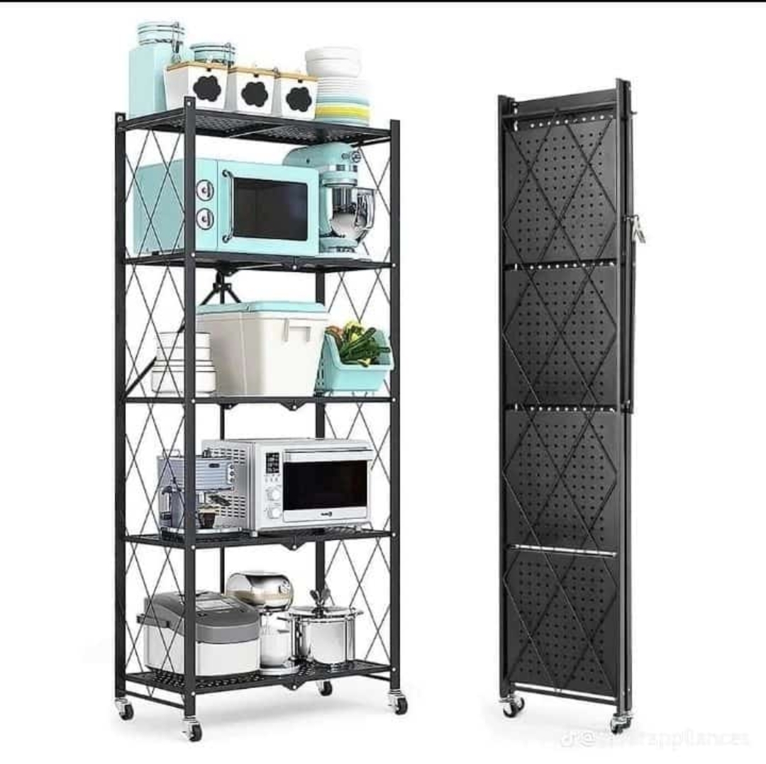 5 Tiers Foldable Kitchen Rack